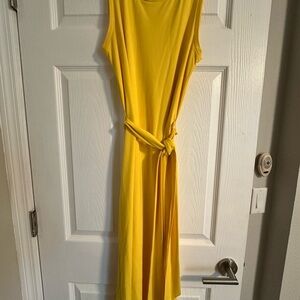 Banana Republic Yellow Midi Dress